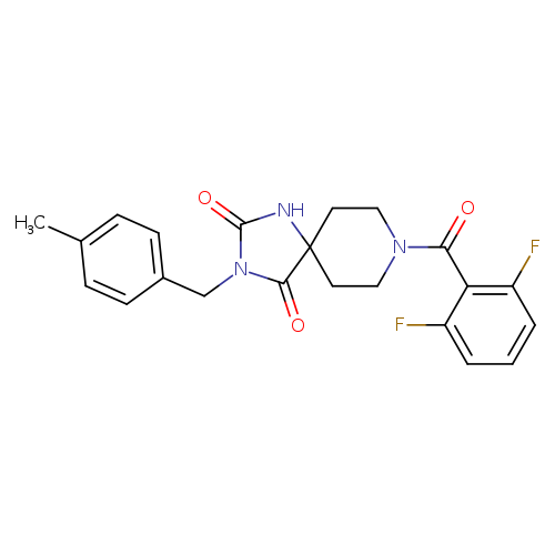 8-(2,6-difluorobenzoyl)-3-[(4-methylphenyl)methyl]-1,3,8-triazaspiro[4.5]decane-2,4-dione