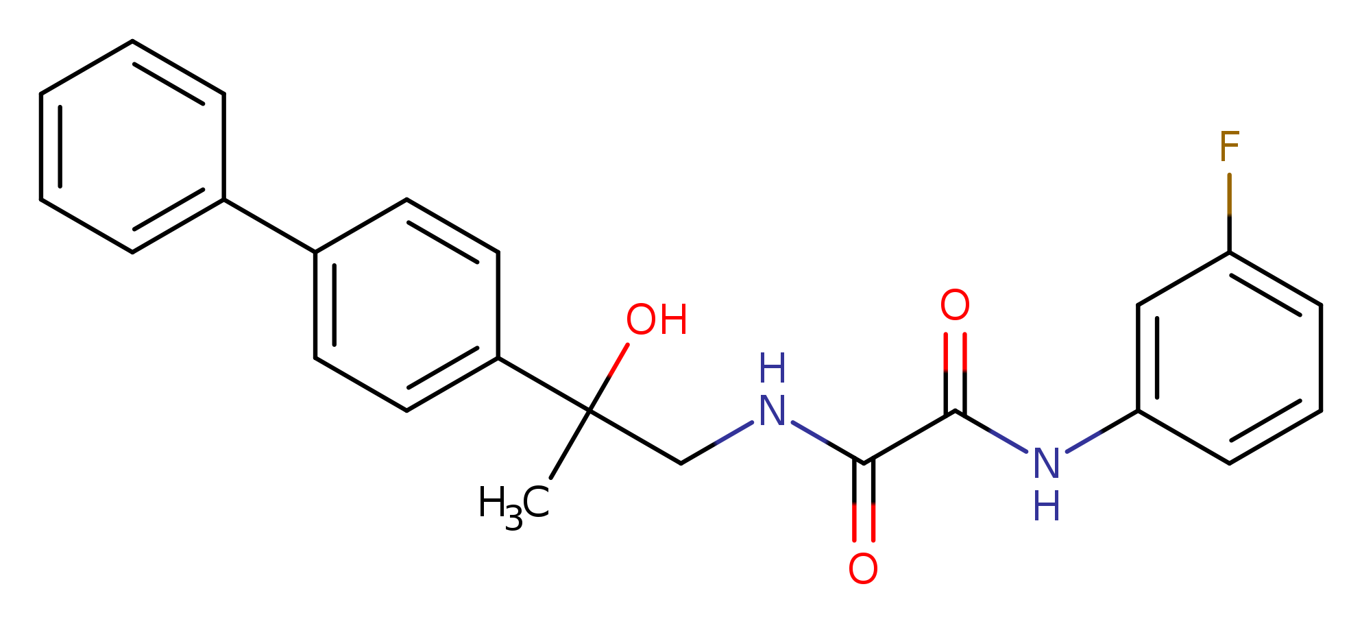 N-(2-{[1,1'-biphenyl]-4-yl}-2-hydroxypropyl)-N'-(3-fluorophenyl)ethanediamide