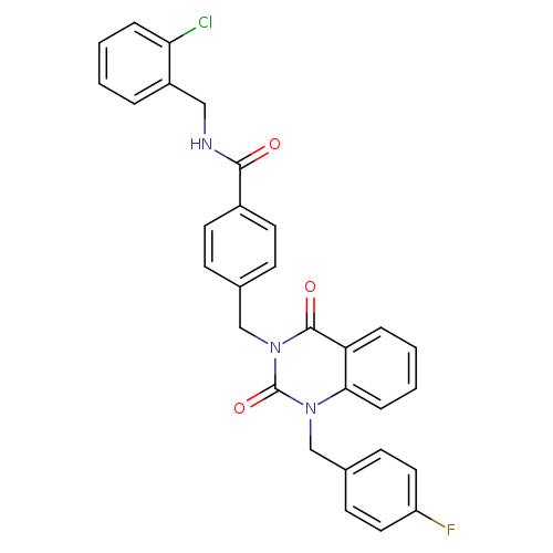N-[(2-chlorophenyl)methyl]-4-({1-[(4-fluorophenyl)methyl]-2,4-dioxo-1,2,3,4-tetrahydroquinazolin-3-yl}methyl)benzamide