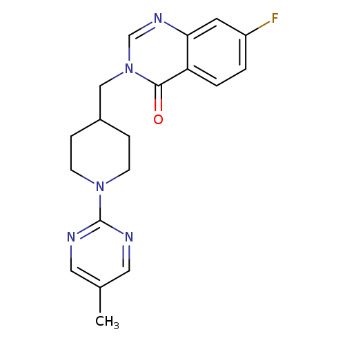 7-fluoro-3-{[1-(5-methylpyrimidin-2-yl)piperidin-4-yl]methyl}-3,4-dihydroquinazolin-4-one