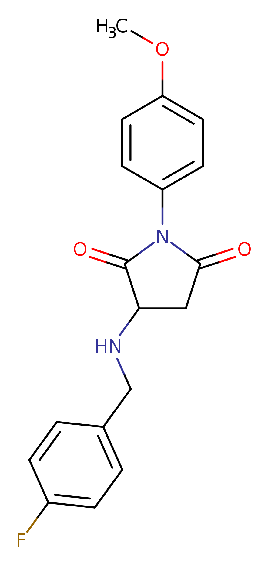3-[(4-Fluorobenzyl)amino]-1-(4-methoxyphenyl)pyrrolidine-2,5-dione