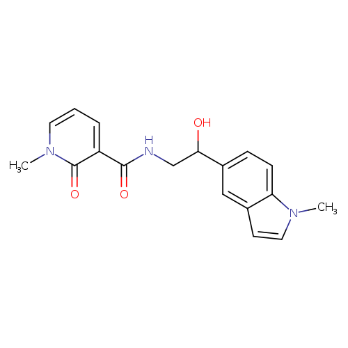 N-[2-hydroxy-2-(1-methyl-1H-indol-5-yl)ethyl]-1-methyl-2-oxo-1,2-dihydropyridine-3-carboxamide