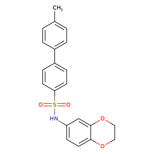 N-(2,3-dihydro-1,4-benzodioxin-6-yl)-4'-methyl-[1,1'-biphenyl]-4-sulfonamide