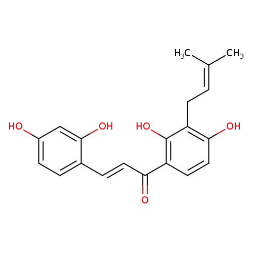 (2E)-1-[2,4-Dihydroxy-3-(3-methyl-2-buten-1-yl)phenyl]-3-(2,4-dihydroxyphenyl)-2-propen-1-one