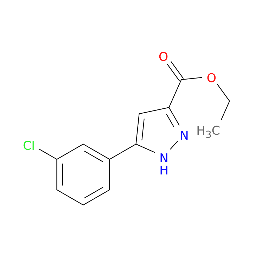 Ethyl 5-(3-chlorophenyl)-1h-pyrazole-3-carboxylate