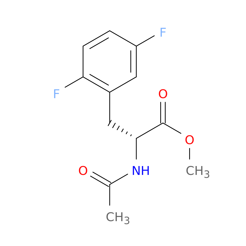 Methyl n-acetyl-3-(2,5-difluorophenyl)-d-alaninate