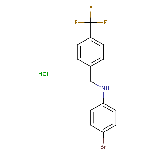 4-bromo-N-{[4-(trifluoromethyl)phenyl]methyl}aniline hydrochloride