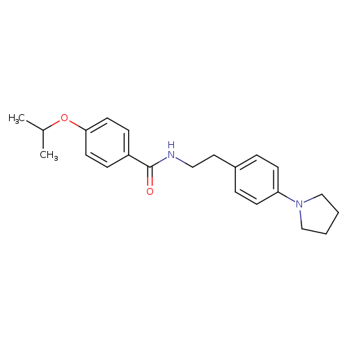 4-(propan-2-yloxy)-N-{2-[4-(pyrrolidin-1-yl)phenyl]ethyl}benzamide