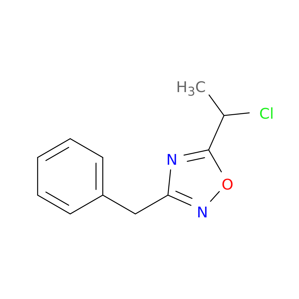 3-benzyl-5-(1-chloroethyl)-1,2,4-oxadiazole