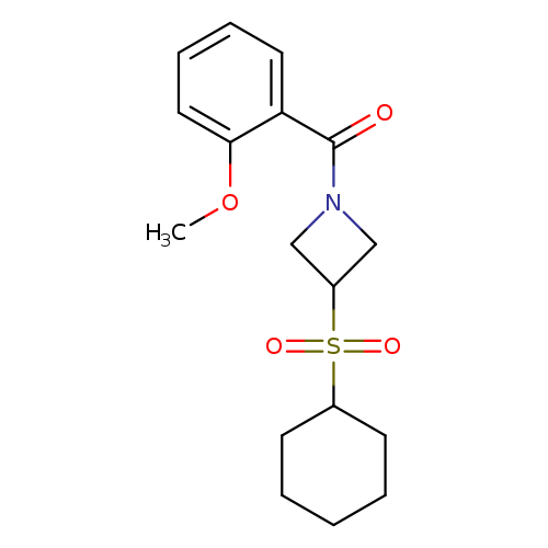 3-(cyclohexanesulfonyl)-1-(2-methoxybenzoyl)azetidine