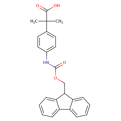 2-(4-([(9H-FLUOREN-9-YLMETHOXY)CARBONYL]AMINO)PHENYL)-2-METHYLPROPANOIC A+