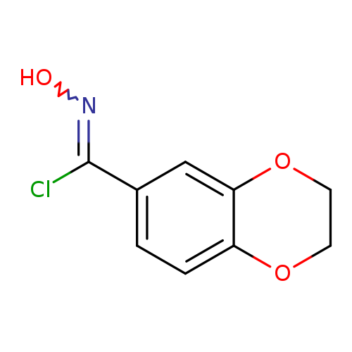 (Z)-N-hydroxy-2,3-dihydro-1,4-benzodioxine-6-carbonimidoyl chloride