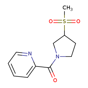2-(3-methanesulfonylpyrrolidine-1-carbonyl)pyridine
