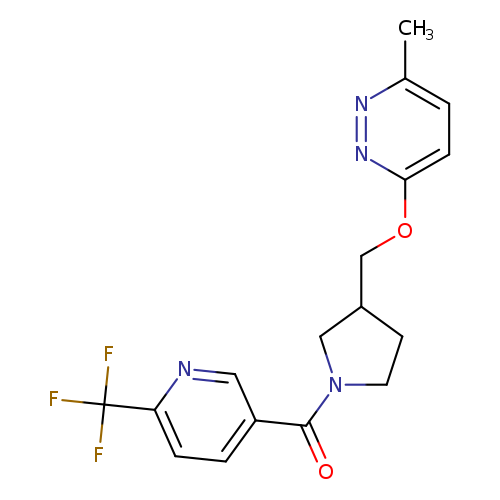 3-methyl-6-({1-[6-(trifluoromethyl)pyridine-3-carbonyl]pyrrolidin-3-yl}methoxy)pyridazine