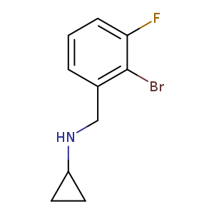 N-[(2-bromo-3-fluorophenyl)methyl]cyclopropanamine