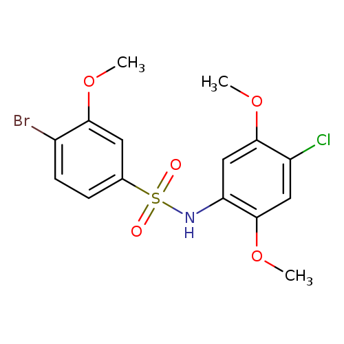 4-bromo-N-(4-chloro-2,5-dimethoxyphenyl)-3-methoxybenzene-1-sulfonamide
