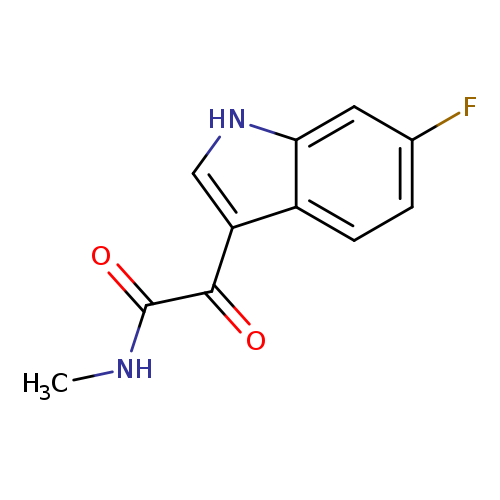 2-(6-fluoro-1H-indol-3-yl)-N-methyl-2-oxoacetamide