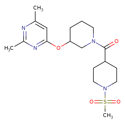 4-{[1-(1-methanesulfonylpiperidine-4-carbonyl)piperidin-3-yl]oxy}-2,6-dimethylpyrimidine