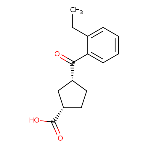cis-3-(2-Ethylbenzoyl)cyclopentane-1-carboxylic acid
