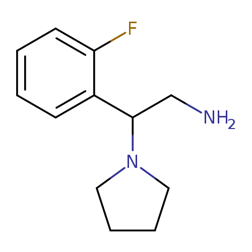 2-(2-FLUOROPHENYL)-2-PYRROLIDIN-1-YLETHANAMINE