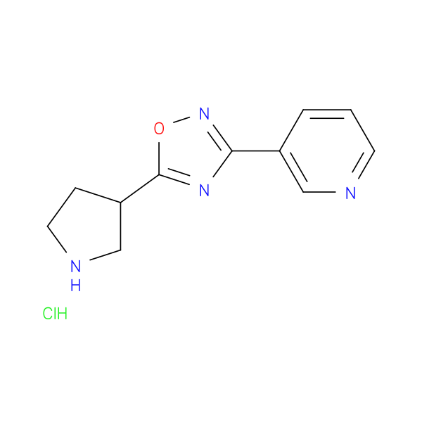 3-[5-(pyrrolidin-3-yl)-1,2,4-oxadiazol-3-yl]pyridine hydrochloride