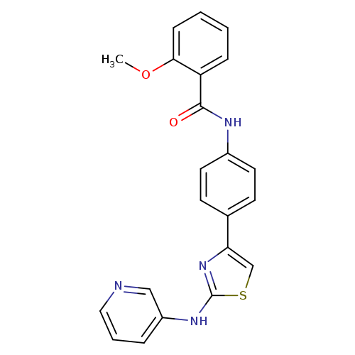 2-methoxy-N-(4-{2-[(pyridin-3-yl)amino]-1,3-thiazol-4-yl}phenyl)benzamide