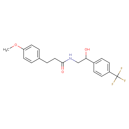 N-{2-hydroxy-2-[4-(trifluoromethyl)phenyl]ethyl}-3-(4-methoxyphenyl)propanamide