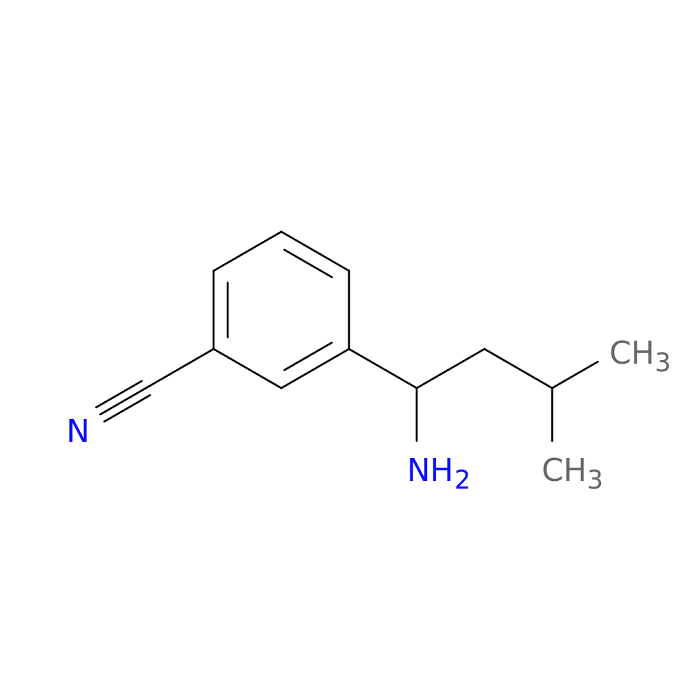 3-(1-amino-3-methylbutyl)benzonitrile