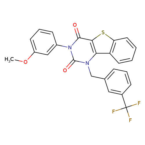 5-(3-methoxyphenyl)-3-{[3-(trifluoromethyl)phenyl]methyl}-8-thia-3,5-diazatricyclo[7.4.0.0^{2,7}]trideca-1(9),2(7),10,12-tetraene-4,6-dione