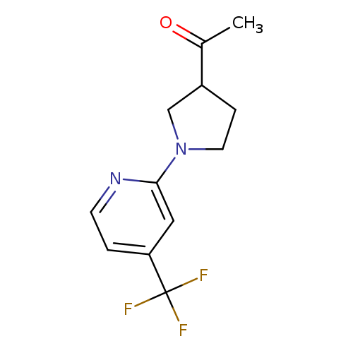 1-{1-[4-(trifluoromethyl)pyridin-2-yl]pyrrolidin-3-yl}ethan-1-one