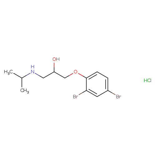 1-(2,4-dibromophenoxy)-3-[(propan-2-yl)amino]propan-2-ol hydrochloride