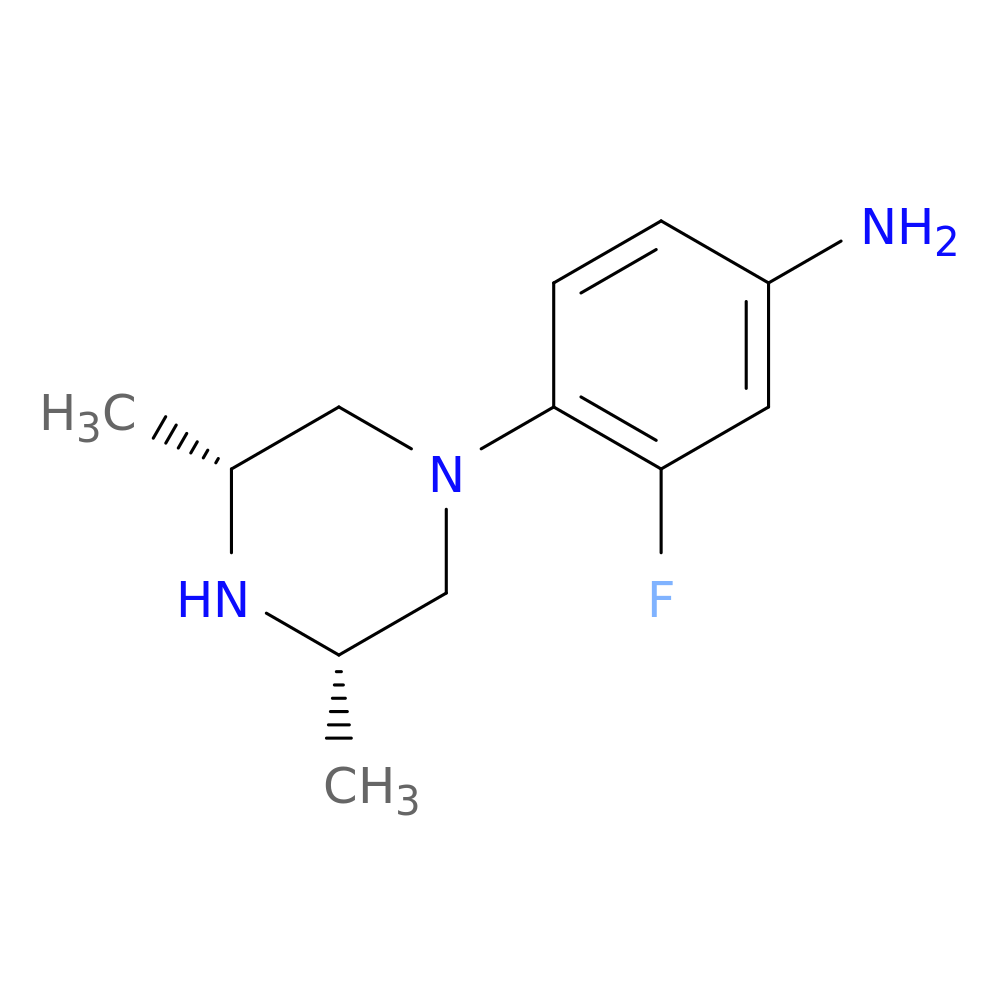 4-(Cis-3,5-dimethylpiperazin-1-yl)-3-fluoroaniline