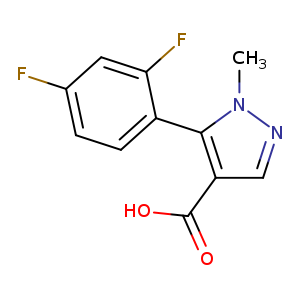 5-(2,4-difluorophenyl)-1-methyl-1H-pyrazole-4-carboxylic acid