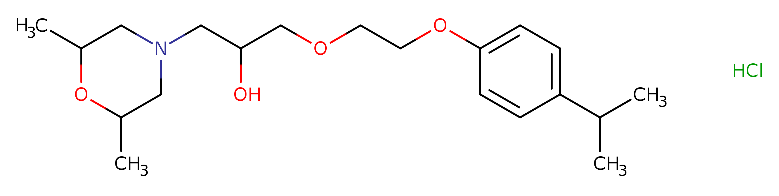 1-(2,6-dimethylmorpholin-4-yl)-3-{2-[4-(propan-2-yl)phenoxy]ethoxy}propan-2-ol hydrochloride