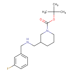 1-Piperidinecarboxylicacid, 3-[[[(3-fluorophenyl)methyl]amino]methyl]-, 1,1-dimethylethyl ester