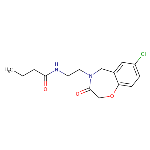 N-[2-(7-chloro-3-oxo-2,3,4,5-tetrahydro-1,4-benzoxazepin-4-yl)ethyl]butanamide