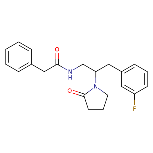 N-[3-(3-fluorophenyl)-2-(2-oxopyrrolidin-1-yl)propyl]-2-phenylacetamide