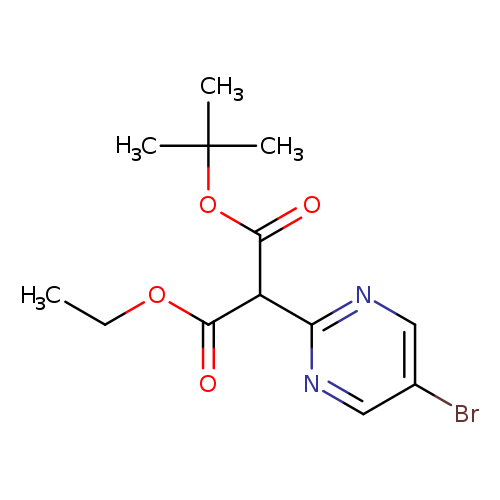 1-tert-butyl 3-ethyl 2-(5-bromopyrimidin-2-yl)malonate