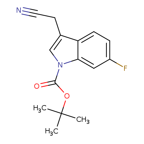 tert-butyl 3-(cyanomethyl)-6-fluoro-1h-indole-1-carboxylate