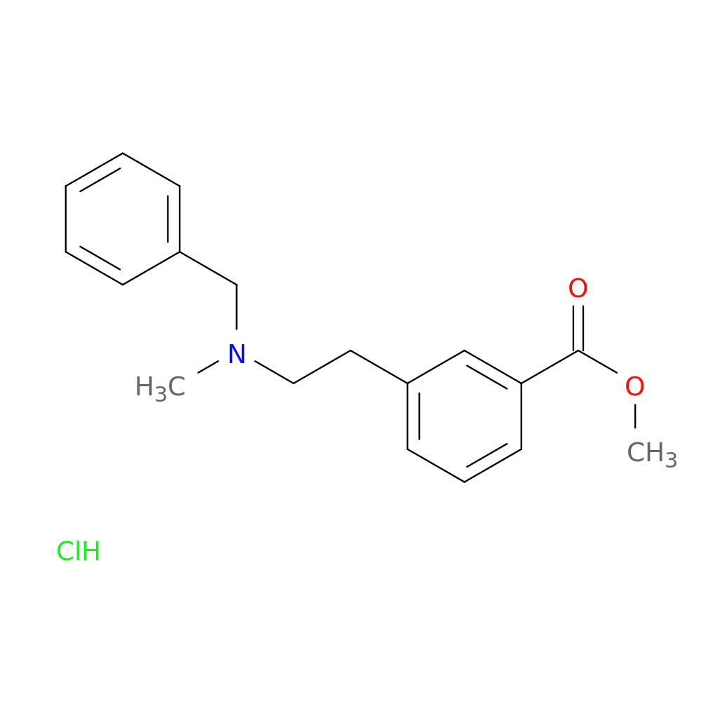 Methyl 3-(2-(benzyl(methyl)amino)ethyl)benzoate hydrochloride