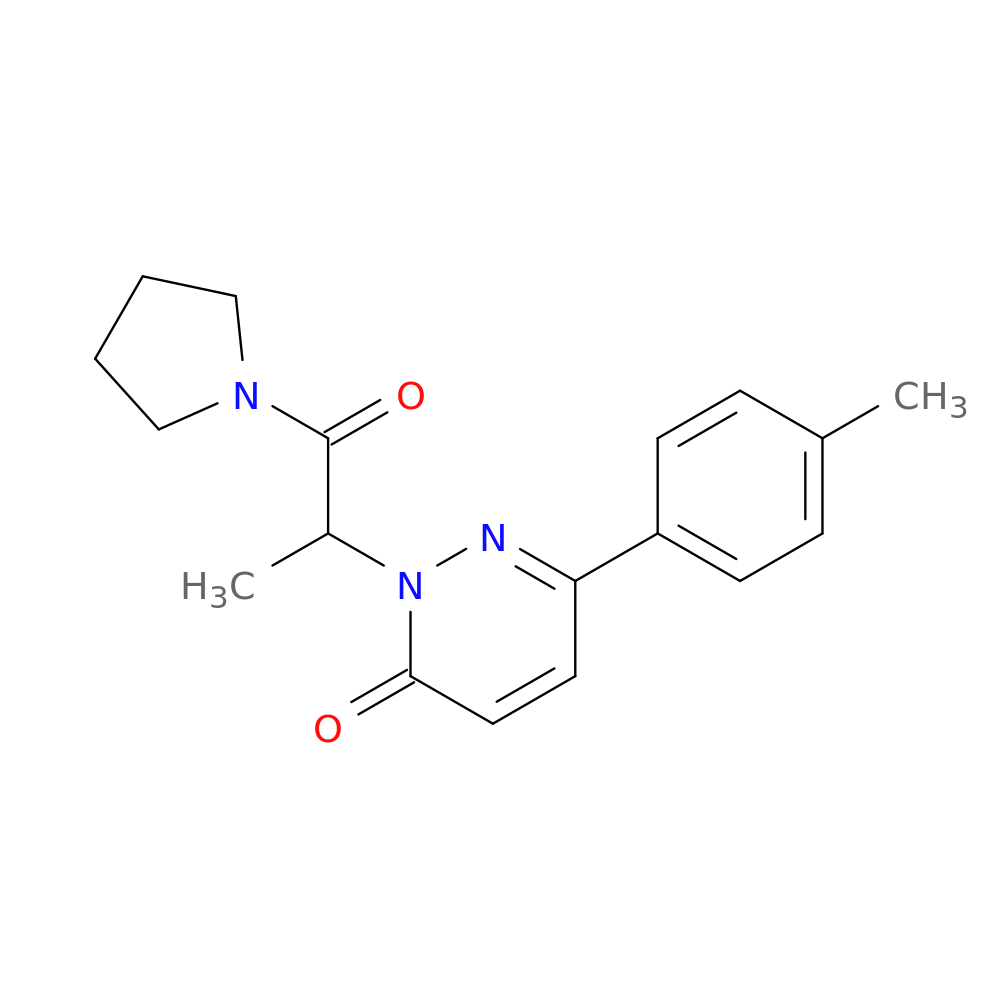 6-(4-methylphenyl)-2-[1-oxo-1-(pyrrolidin-1-yl)propan-2-yl]-2,3-dihydropyridazin-3-one