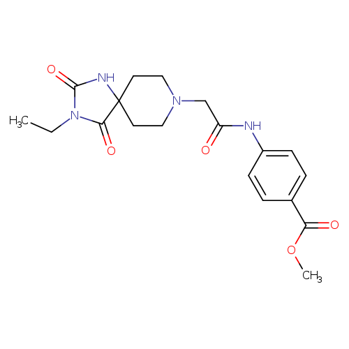methyl 4-(2-{3-ethyl-2,4-dioxo-1,3,8-triazaspiro[4.5]decan-8-yl}acetamido)benzoate