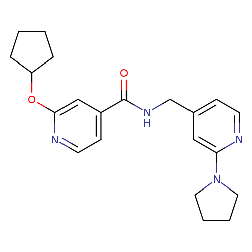2-(cyclopentyloxy)-N-{[2-(pyrrolidin-1-yl)pyridin-4-yl]methyl}pyridine-4-carboxamide