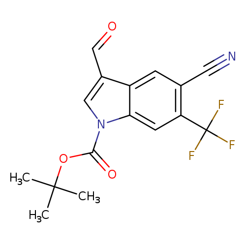 tert-Butyl 5-cyano-3-formyl-6-(trifluoromethyl)-1H-indole-1-carboxylate