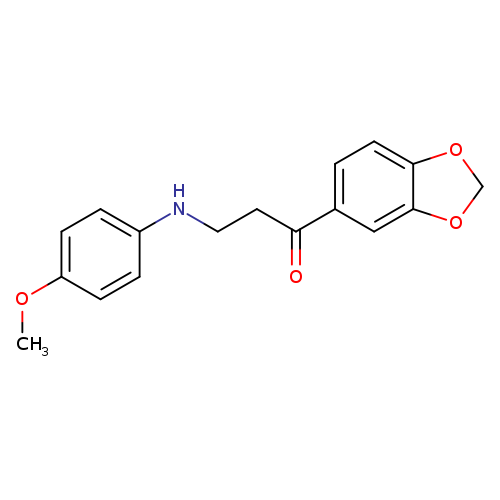 1-(Benzo[d][1,3]dioxol-5-yl)-3-((4-methoxyphenyl)amino)propan-1-one