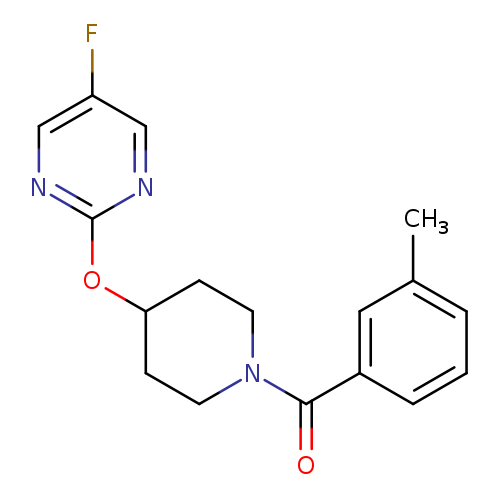 5-fluoro-2-{[1-(3-methylbenzoyl)piperidin-4-yl]oxy}pyrimidine