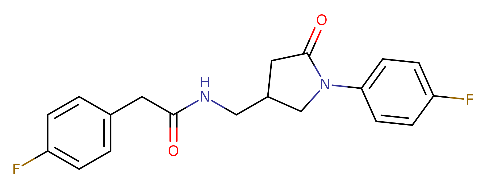 2-(4-fluorophenyl)-N-{[1-(4-fluorophenyl)-5-oxopyrrolidin-3-yl]methyl}acetamide