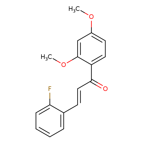 (2E)-1-(2,4-dimethoxyphenyl)-3-(2-fluorophenyl)prop-2-en-1-one