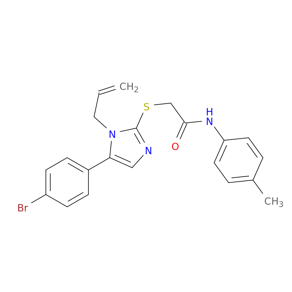 2-{[5-(4-bromophenyl)-1-(prop-2-en-1-yl)-1H-imidazol-2-yl]sulfanyl}-N-(4-methylphenyl)acetamide