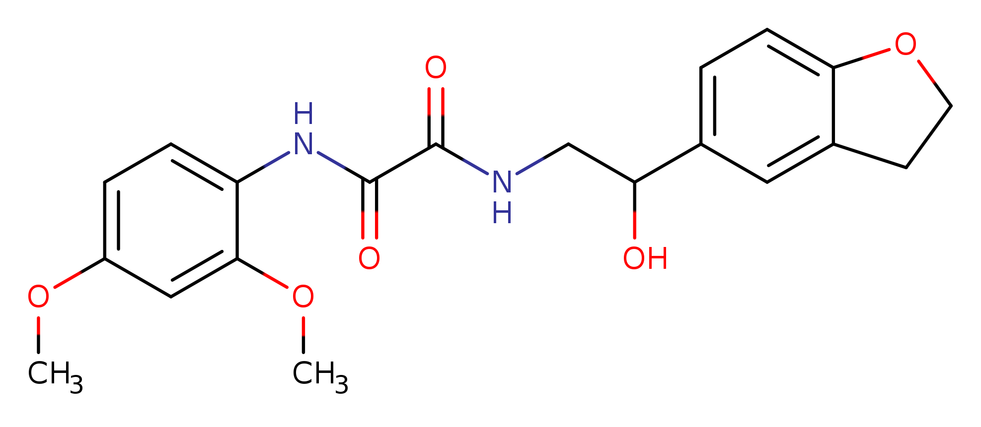 N-[2-(2,3-dihydro-1-benzofuran-5-yl)-2-hydroxyethyl]-N'-(2,4-dimethoxyphenyl)ethanediamide